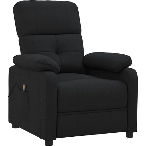 Fauteuil de Salon，Chaise，Fauteuil de massage Noir Tissu CFW846333 (1/5)