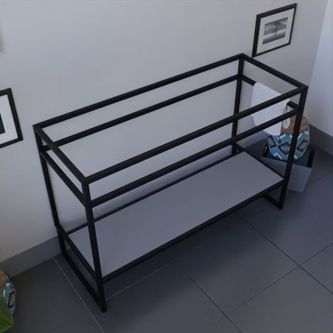 Meuble salle de bain sous plan vasque STRUCTURA 120 cm- (1/5)