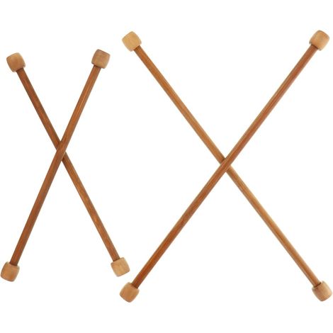 4 Pièces Tiges de Tapisserie en Bambou Naturel, Surface Lisse, Design Saillant pour Empêcher la Chute, Accessoires Simples pour DIY Tapisseries et Artisanat (1/5)