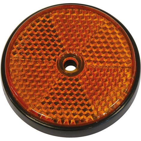Reflecteur ronde 70mm orange