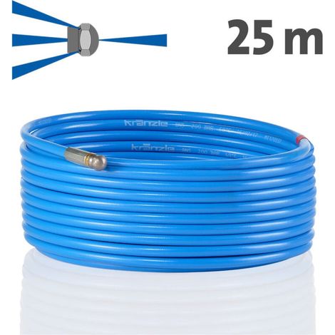 Tuyau de nettoyage de tuyaux Kränzle 25m système enfichable D12 avec perçage frontal