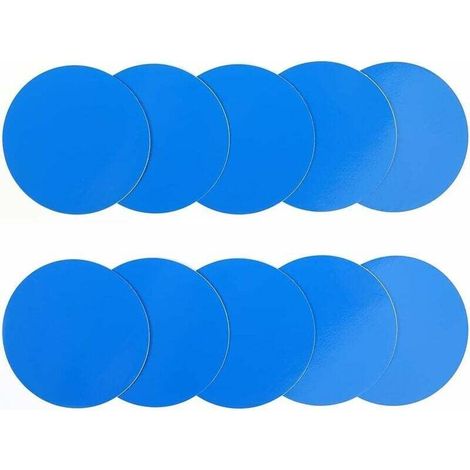 10-Piece Underwater Inflatable Pool Patches for Spa, Pool Mattress, Float, PVC Pool Liner Repair Kit for Inflatable Mattress, Tent, Pool Liner Glue - (Turning, Self-Adhesive) (1/5)