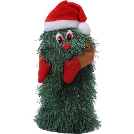 Drehbarer Weihnachtsbaum, Pflanzenform, PP-Baumwolle, Musikfunktion, Weihnachtsmotiv, Tischweihnachtsbaum zur Unterhaltung (M (2,8 x 2 x 2,2 Zoll)) (1/5)