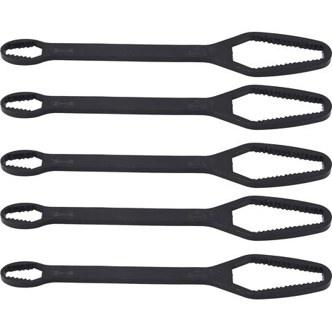5 Pièces Clé à Douille Double Extrémité Polyvalente Auto-Serrante 3‑17mm Outil de Serrage (1/5)