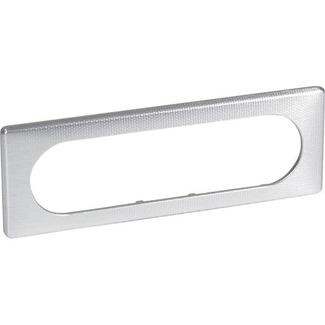Legrand 068726 - Céliane plate - metal - 6/8 Modules (3P extended) - aluminum Snake