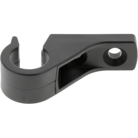 Lacet espagnolette collier déporté ouvert en plastique noir entraxe 15mm Volet Battant Fenêtre Butée Maintien (1/3)