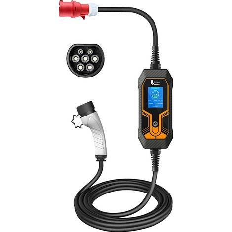 Chargeur Portable, Caractéristiques de Sécurité Robustes, Haute Compatibilité, 11KW 16A 3 Phases, TYPE2 (1/5)