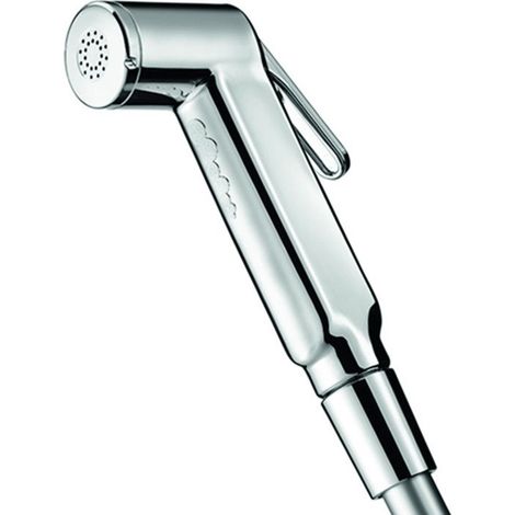 Douchette/bidet design avec support en ABS et flexible de raccordement G1/2 pouce, chromée