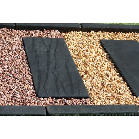 Pas Japonais Ardoise Patiné 100x30 - Pack de 18 pièces (1/5)