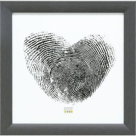 Cadre Photo Bois Peint Gris 19,4 x 19,4 x 1,5 cm (1/3)