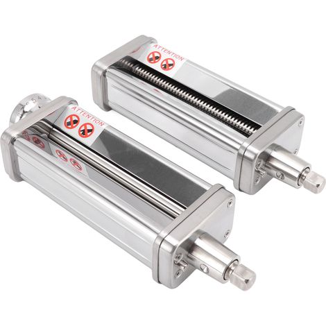 Rouleau à pâtes en acier inoxydable 8 épaisseurs pour robot culinaire, accessoire laminoir et coupe-pâtes (1/5)