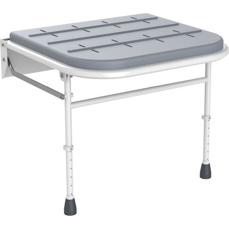 Contemporary Shower Seat with Legs – Grey