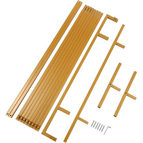 Supporto Per Arco Da Sposa In Metallo – Oro, 2x1m, Stabile E Resistente Al Vento, Per Matrimoni E Feste - 4