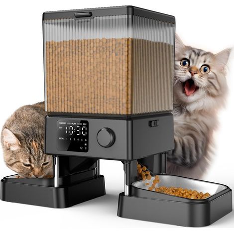 Distributeur Croquettes de 5L Chat Automatique noir