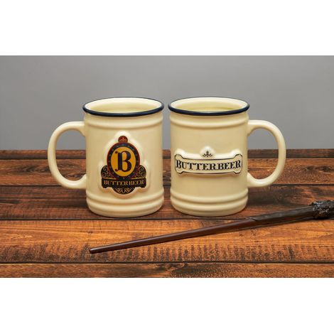 Chope à bière au beurre Harry Potter, objet de collection sous licence officielle Wizarding World, tasse en céramique de 35 cl pour café, thé et plus encore, cadeau pour les fans de culture pop (1/5)