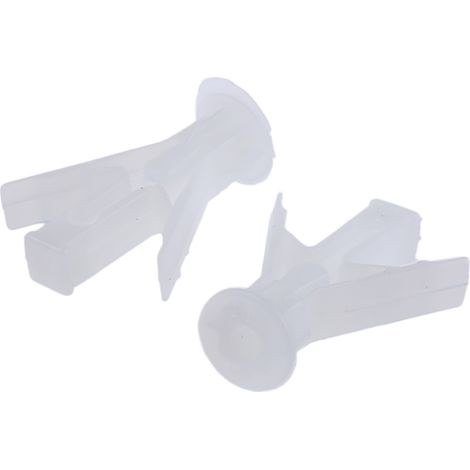 Fixation à ressort pour cloisons creuses RS PRO Plastique, diamètre 8mm ( Prix pour Sachet de 50 )