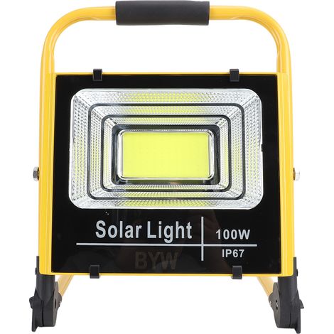 Projecteur LED portable rechargeable 100W 20000LM 6000K IP67 étanche avec prise US (1/5)