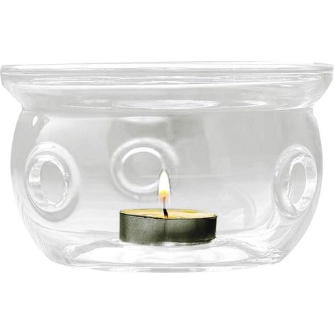 Ensemble Chauffe-Théière en Verre, Chauffe-Plat Résistant à la Chaleur, Plomb, Réchaud à thé, adapté aux Pots en Verre et aux (1) (1/5)