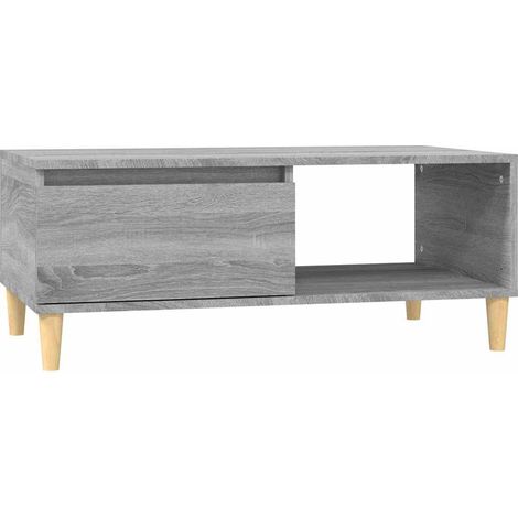 Table basse Sonoma gris 90x50x36,5 cm Bois d'ingénierie vidaXL