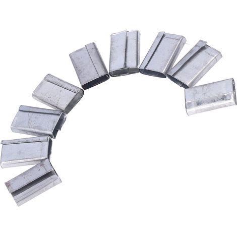 Sangle de cerclage PP avec attaches en acier 1KG pour fermer et sécuriser les cartons (1/5)