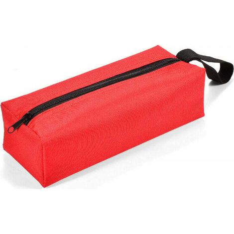 Pack Fermetures éclair Utilitaire impermeabile en Tissu Pochettes/des vis Clous Outils Trousse boulons et écrous Sac Régler,rouge (1/5)