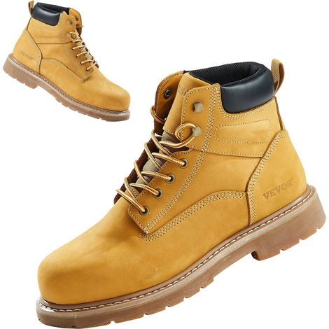 Bottes de travail à embout en acier taille UK 11,imperméables et antidérapantes,légères et respirantes,pour hommes,construction (1/5)