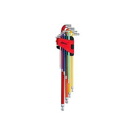 KS Tools Set di chiavi a brugola extra lunghe Torx con testa