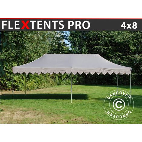 Pop up gazebo FleXtents PRO "Morocco" 4x8 m Latte (1/5)