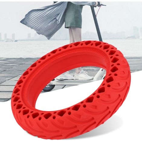 Pneu increvable antidérapant 8,5 pouces pour trottinette électrique Xiaomi M365, accessoire de rechange (Rouge) (1/5)