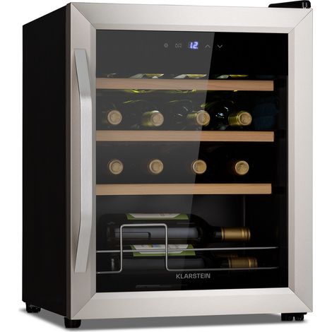 Klarstein Nevera para vinos Vinamour 16 Uno 16bot./42l 5-18°C 41dB vidrio