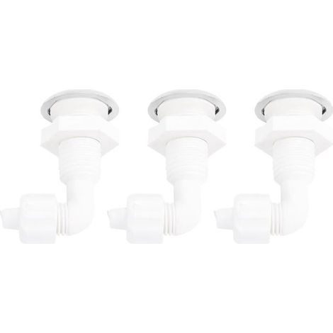 Lot de 3 buses d'air Twisting Bow Bulle d'air en PVC robuste Buse de massage à jet d'air pour piscine (1/3)