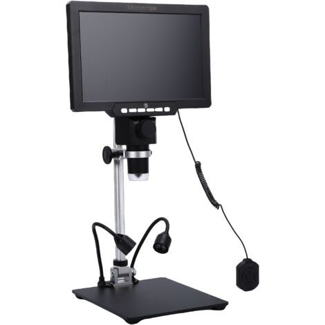 Digital Microscope 10.1 Inch IPS Screen 2000X Magnification Coin Magnifier with 32GB Storage HD 12MP Camera Real-Time Recording for Phone PCB Repair Coin Collecting With Battery US Plug (1/5)