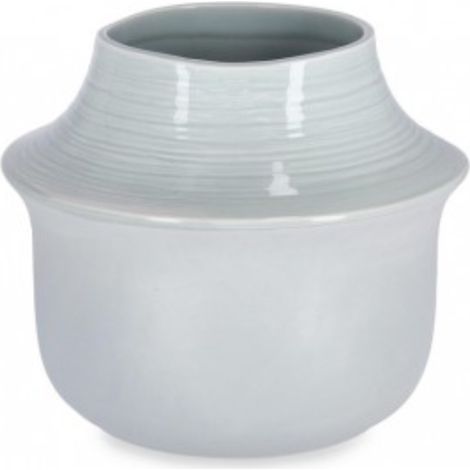 Vaso isao azzurro ceramica impermeabile internamente -Ø21x51h (1/3)