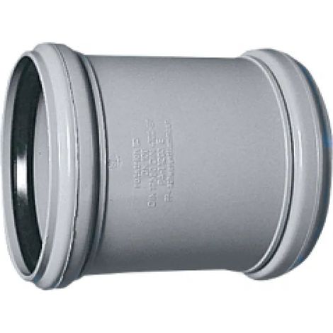 Manicotto scorrevole Ø110 mm in polipropilene grigio per sistema di scarico bamplast pp-tech bampi buo110000