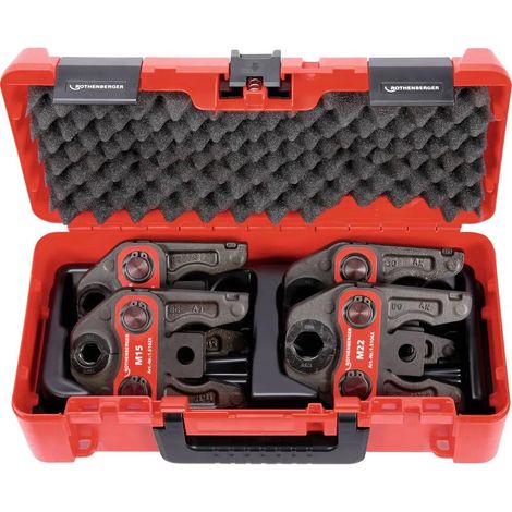 [NEUWERTIG] B-Ware Rothenberger Pressbackenset Zangen Set Standard M15 18 22 28mm Romax