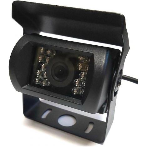 TELECAMERA POSTERIORE RETROMARCIA LED INFRAROSSI COPERTURA NERA X CAMPER AUTO (1/5)