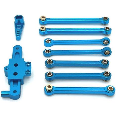 RC-Car-Upgrade-Servoarm-Set mit fester Lenkstange, blau