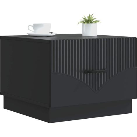 Maison Exclusive - Couchtisch mit Schubladen Schwarz 49 x 50 x 37