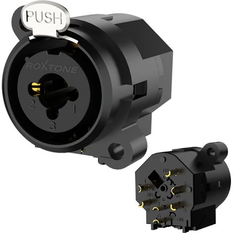 Conector de panel combinado XLR Roxtone RC6FS de 6,3 pulgadas (1/5)