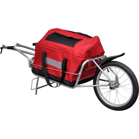 Remorque de vélo à une roue avec sac de rangement (1/5)