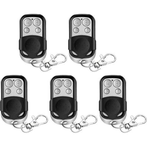 Télécommande Universelle - 433 MHz - Pour Portail Garage Porte Électrique - Auto-apprentissage - 5 Pièces (1/5)