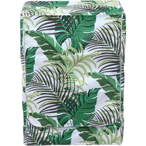 Housse de machine à laver imprimée, housse anti-poussière, housse de protection imperméable-60X63X85CM-Green