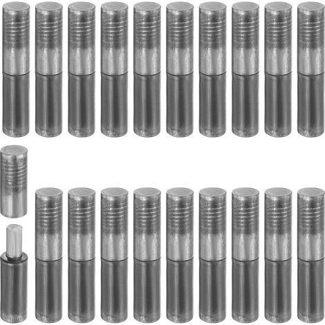 30Pcs Charnières À Barillet Soudables, 3-1/8" x 5/8" En Acier Au Carbone Lourdes Charnières Détachables À Souder Pour Porte Battante En Métal Portail Rampe De Remorque (1/5)
