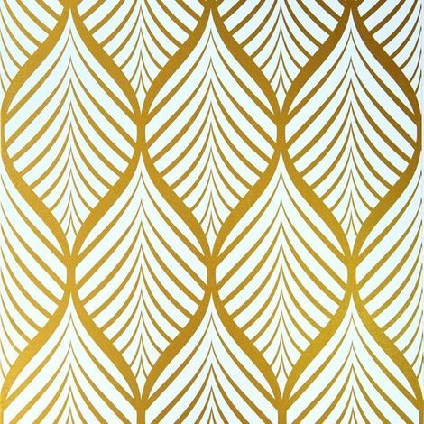 Carta da parati moderna minimalista con motivo geometrico giallo e bianco, pellicola vinilica autoadesiva impermeabile per bagno, soggiorno, camera da letto, cucina, 44,5x600 cm (1/4)