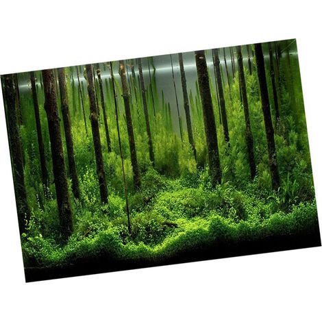Papier de décoration d'arrière-plan d'affiche de fond de réservoir de forêt sous-marine adhésif en PVC (9150 cm) (1/5)