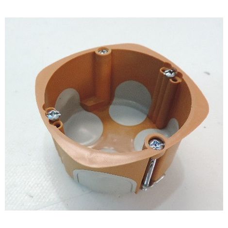 Boite d'encastrement Ø 68mm étanche BBC 1 poste prof 50mm placo R2012 SIB P36850