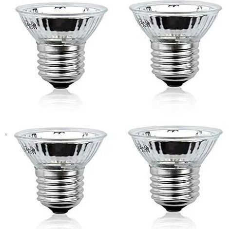 50W E27 Lampe Chauffante UVA+UVB Ampoule à Spectre Complet Dimmable 220-240V Bronzer Ampoule pour Reptiles Amphibiens Lézard (Lot de 4, Blanc Chaud 2700K) (1/5)