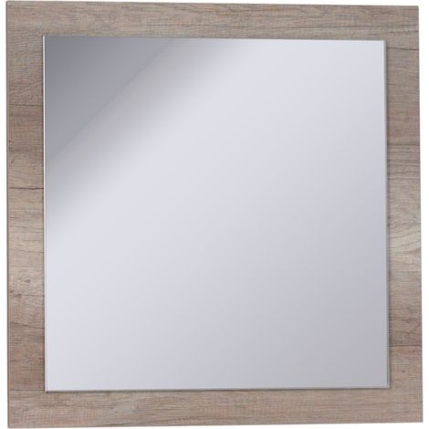 Set di 3 specchi 60x60 cm - Collezione FARRA - Colore rovere Dab Canyon