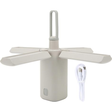 Lampe de camping LED rechargeable, suspension portable pour tente, abat-jour pliable, alimentation 5V 2A, éclairage extérieur pratique. (1/5)