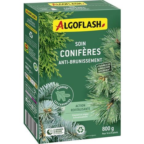 Concime per conifere ALGOFLASH anti-imbrunimento 800 g magnesio zolfo
